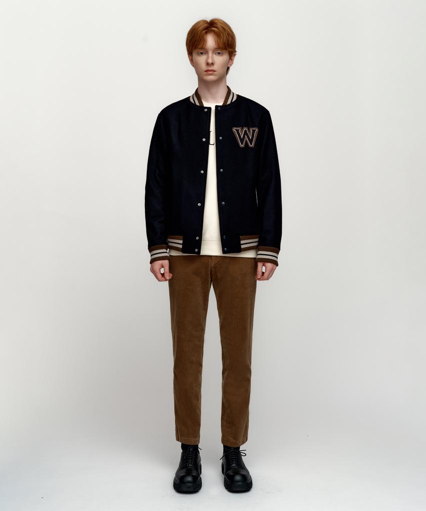 Solew W Wappen Varsity Jacket_Navy
