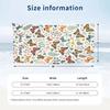 Butterflies Floral Frame Theme Quick Dry Beach Towel Custom Name Text Print Large Sand Resistant Towel Beach Vacation