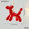 Red and White Sticky Powder Plastic Cartoon Pendant for Christmas Tree Decoration