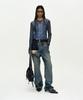 ADSB ANDERSSON BELL Unisex Asymmetric Layered Wide-Leg Jeans Apa871U(Blue)