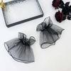 1Pair Sheer Detachable Cuffs Mesh Fake Flared Sleeves Tulle False Cuffs For Women Performance Runway Show Dress Accessories