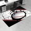 1pc Baseball,Sports Office Carpet Soft Polyester Entrance Carpet Washable Non slip Machine Washable