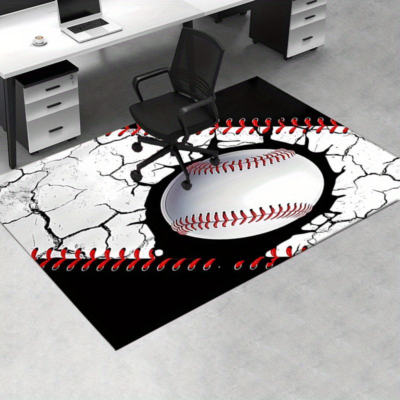1pc Baseball,Sports Office Carpet Soft Polyester Entrance Carpet Washable Non slip Machine Washable