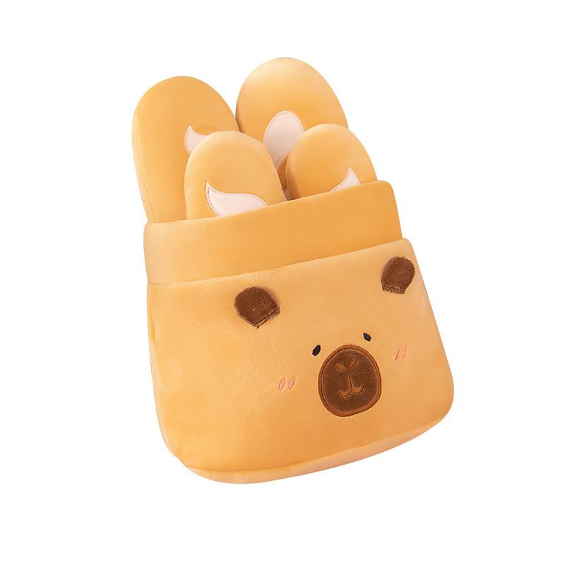 Baguette Capybara Soft Plush Toy Stuffed Animal Doll With Fabric Gift Material