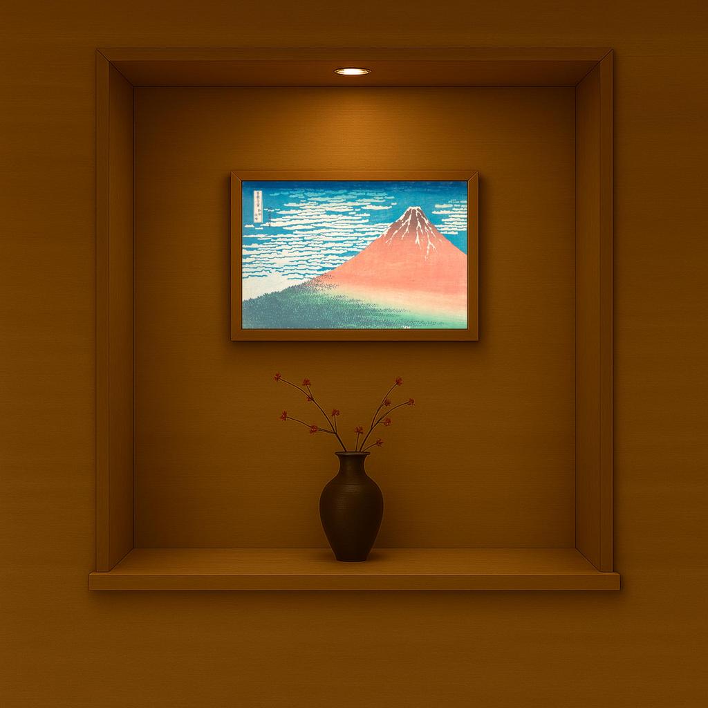 [Apollo Craft] LED Art, Interior Decor, Glowing Art, Japanese Modern, Gift, Wall Hanging, Katsushika Hokusai's Thirty-six Views of Mount Fuji