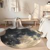 Stars Moon Round Floor Mat Design for Kitchen Decorate room Balcony Entryway Antislip Round Carpet Decorate Offices Birthday Christmas Gift