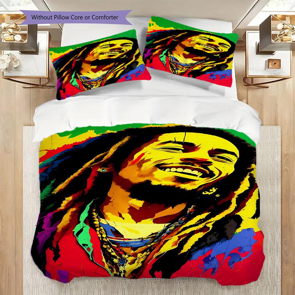 Harmony Peace Bedding (1 * duvet cover + 2 * pillowcase, without core) 2D Flat Bedding set Duvet cover and pillowcase Christmas birthday gift
