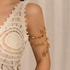 Adjustable Open Irregular Stones Arm Cuff Bracelets Spiral Upper Arm Bracelet  Arm Accessories