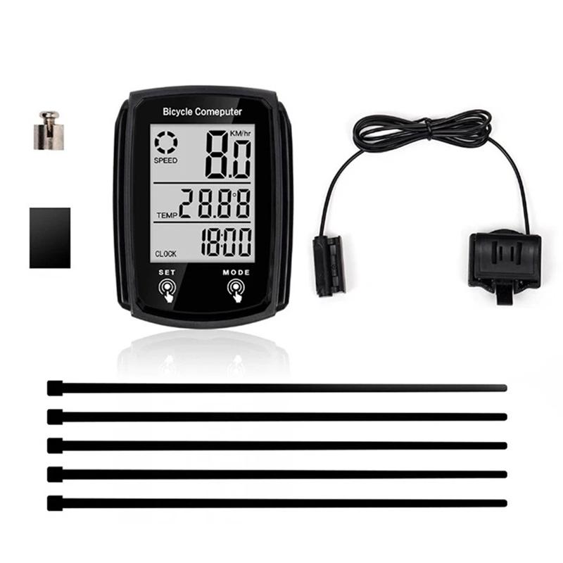 Contor de coduri cu fir pentru biciclete cu ecran tactil, vitezometru, contor de parcurs, contor de coduri, contor de cod cu fir luminos, contor de parcurs