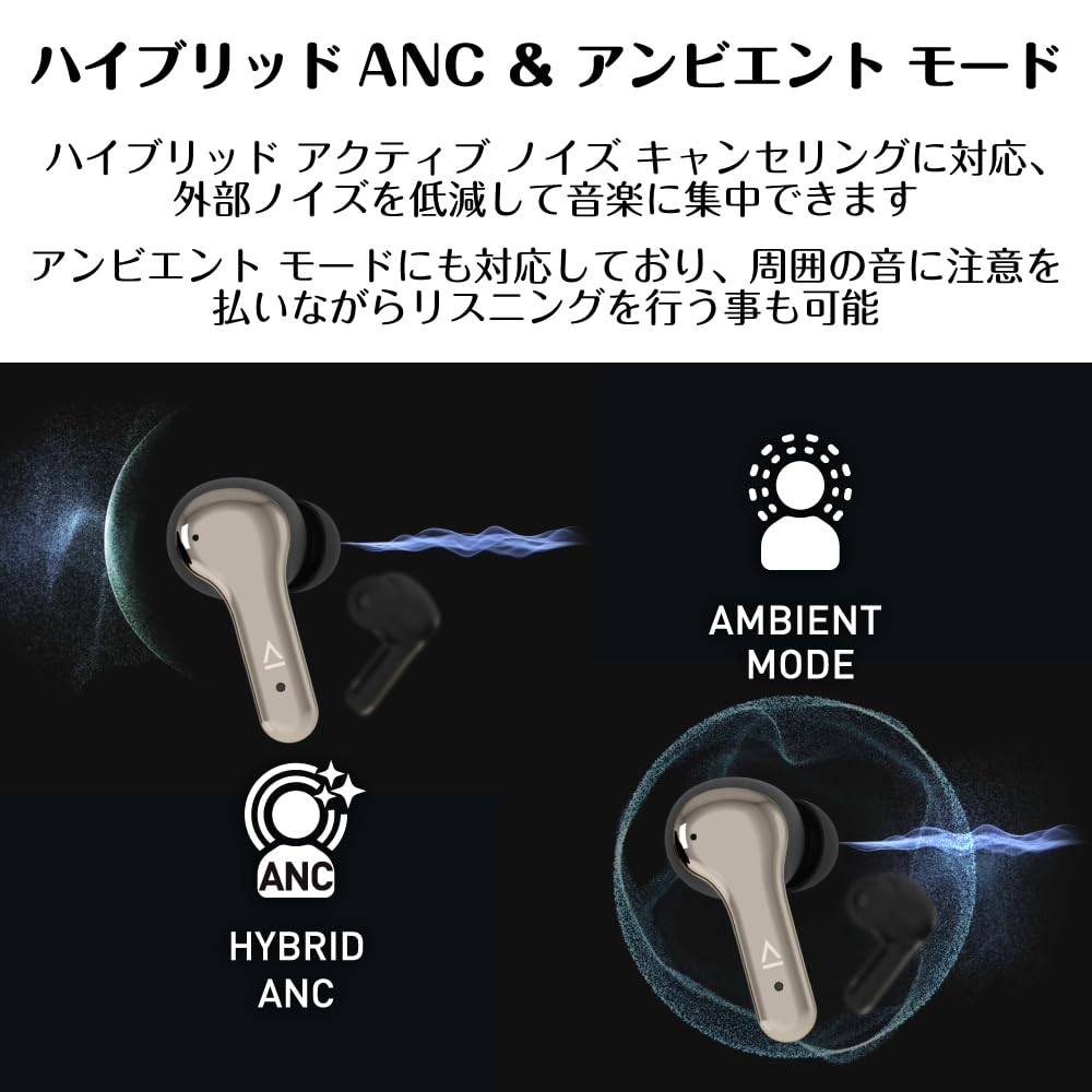 Creative Aurvana Ace SXFI Dual Driver (10mm Dynamic DriverxMEMS) True Wireless Earbuds with Spatial Audio (HS-AVASFI-BK)