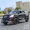 1/24 Scale Patrol Diecast Alloy Car Model Off-road Vehicle SUV Toy Car with Light and Sound Pull Back Toy Collection for Kids Adults Gifts