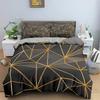 Stripe Geometric Bedding Set Breathable Duvet Cover With Pillowcase Adults Fashion Queen King Size Quilt Cover Home Textiles