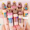 Cartoon Multicolor Pen for Color Coding Writing Drawing Journaling 10 Color-in-1 Writing Pen Multicolored Ballpoint Pen