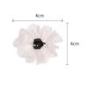 Lace Hair Claws White Flower Shark Clip Fashion Ponytail Hairpin  Women