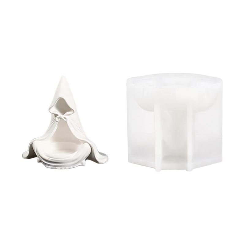 Halloween Candle Holder Silicone Mold for DIY Craft Projects, Seasonal Mold for Home Display Styling and Project Use