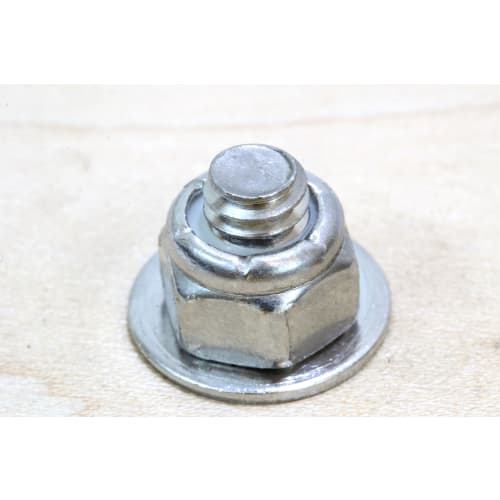 1/4"-20 Nylon Insert Lock Nuts (100 Pieces) Stainless Steel Finish Hex Lock Nuts, 304 (18-8) Stainless Steel Plain Finish, Corrosion-Resistant Commerc