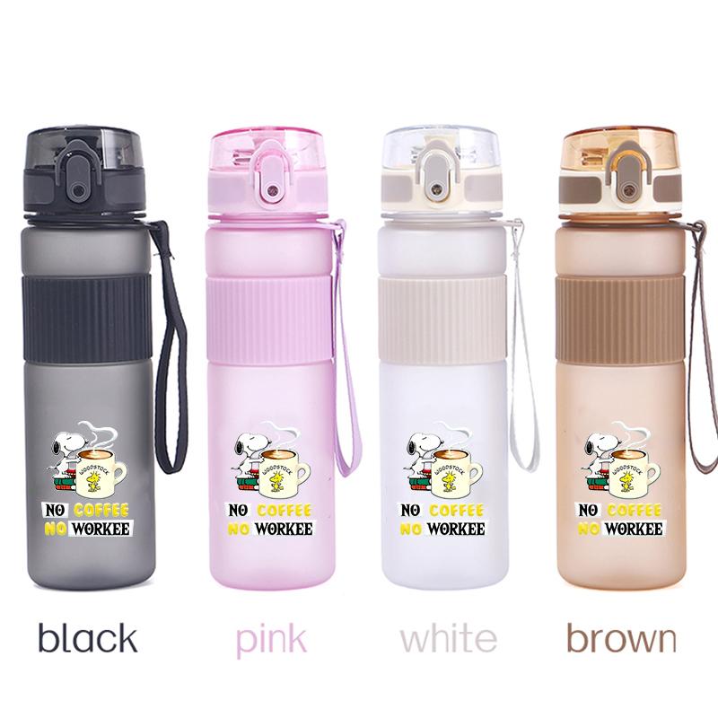 550ml Snoopys Water Bottles Cute Cartoon Drinking Cup Portable Cups Women High Quality Sport Leak Proof Mug Bottle Birthday Gift