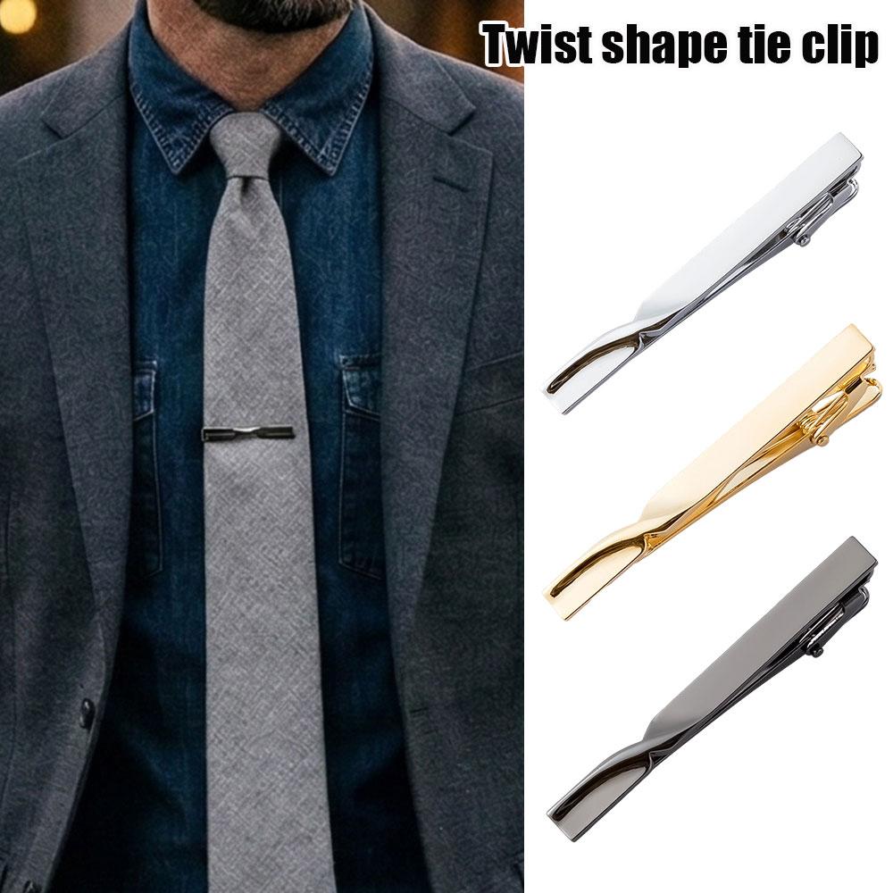 Luxus Krawattennadel Klassisch Einfache Klemme Goldfarbe Männlich Business Hochzeit Krawattenclip Klemme Nadel Schmuck Krawatte Hochzeitsgeschenke