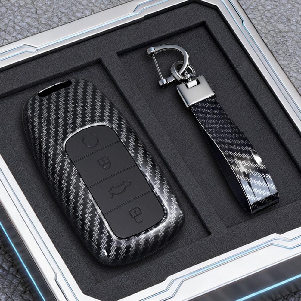 Abs Carbon Fiber Car Smart Key Case Cover For Chery Tiggo 8 Pro Tiggo 8Plus New 5 Plus 7Pro Chery Tiggo 7 Pro Max Omoda 5 C5