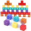 Transparent Magnetic DIY Square  Assembled Building Block Set Model Fun Parent Child Interactive Puzzle Toy Gift