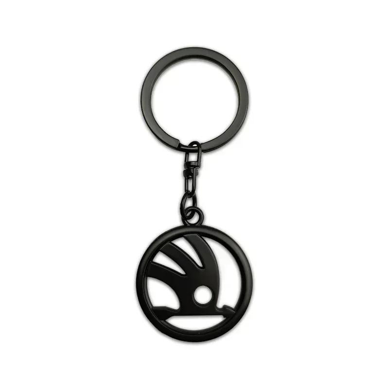 Car Sticker 2026 Hot for Skoda Metal Car Keychain Pendant Key Rings Holder Octavia Kodiaq Superb Yeti A7 Roomster VRS Rapid Kodi