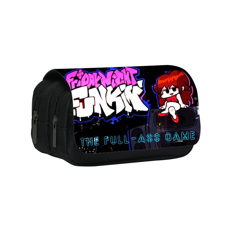 Friday Night Funkin Pencil Case With Nylon Material And Spacious Storage For Students