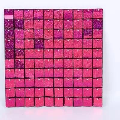 18pcs Golden Sequin Backdrop Panels for Wedding Party Baby Shower Background Wall Decor Shimmer Laser Backdrop Curtain Champagne
