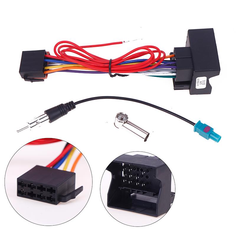 Car Stereo FM Audio ISO Wiring Harness Cable Radio Antenna Wire Adapte For 207 307 407 C3 C4 Auto DIY Accessories Radio Accessories 4