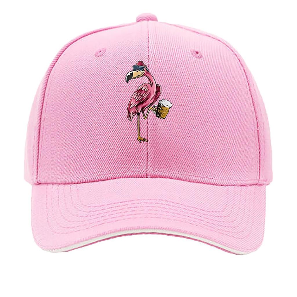 Printed Thousand Cranes Lightweight Outdoor Washable Curved Brim Hat Adjustable Size Fashionable Sandwich Baseball Cap