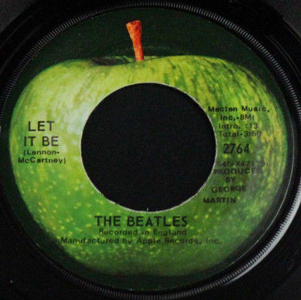 

7inch Record BEATLES Let It Be 2764 Apple Records 1970 US Rock Used