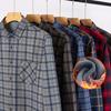 Men's Winter Sherpa Lined Flannel Shirt Jackets Long Sleeve Button Down Fleece Dress Shirts for Men Casual Warm Comfortable Thermal Shirt With Pockets