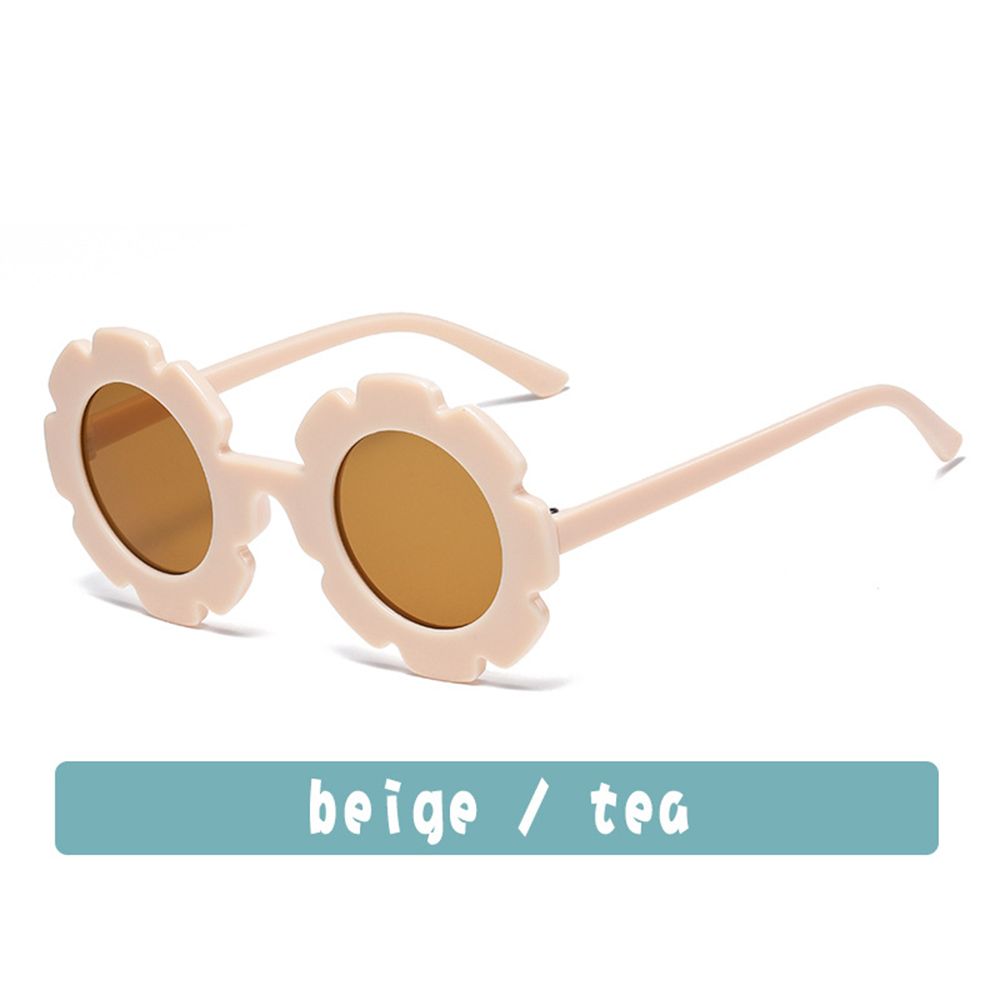 Boys And Girls Trend Outdoor Product Eyewear Vintage Children Sunglasses Sun Glasses Flower Shape