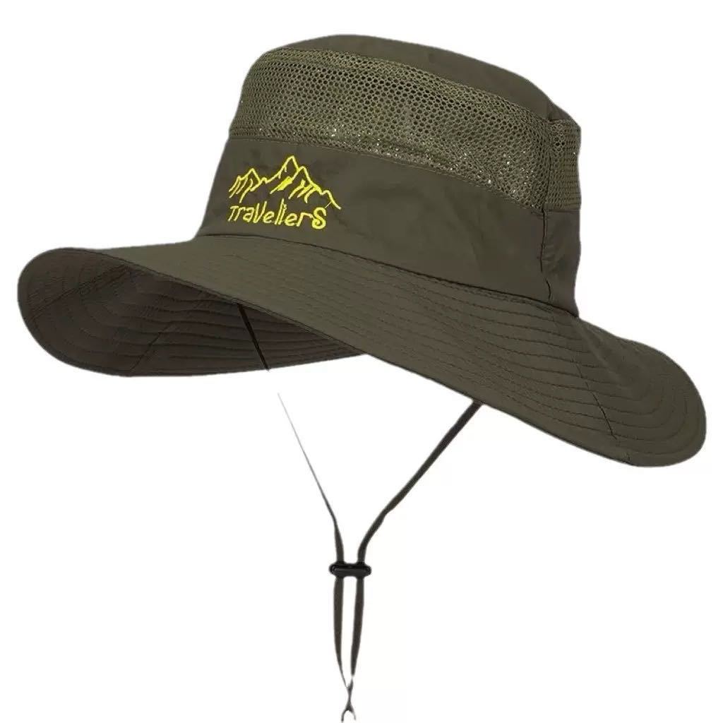 Sunscreen bucket hat men's big head circumference hat men's summer outdoor climbing sun hat climbing hat cowboy hat new