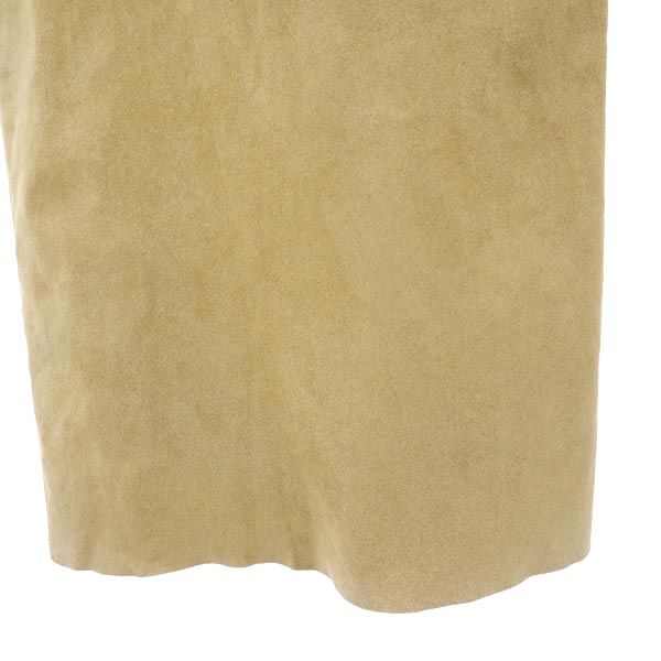 FOXEY Faux Suede Wide Pants 38 Beige With Hanger Women Used
