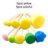 Children Drawing Sponge Brush Toys Art Craft Halloween Drawing Graffiti Tools Teaching Incentive Supplies Roller Seal Stamp TMZ