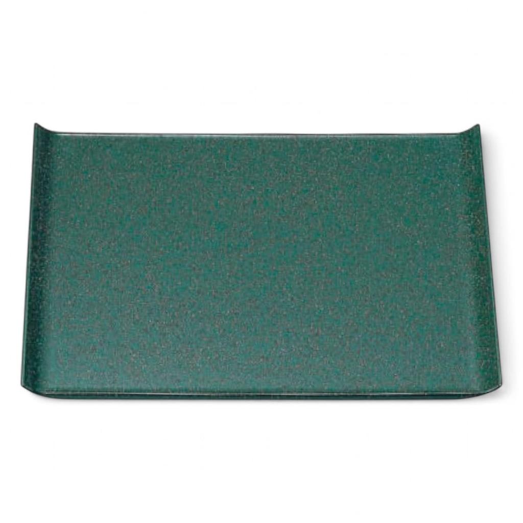 Made In Elegant Green Galaxy Fugen Light SL X X J-kitchens Placemat/Tray, Japan, 3-Shaku Wing, Lacquer, (39.6cm 28.3cm 2.2cm)