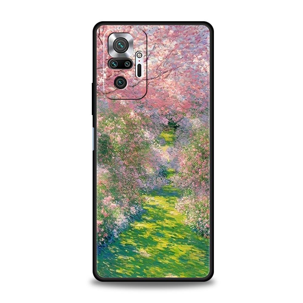 Garden Paint Art Vincent van Gogh Phone Case For Xiaomi Redmi Note 14 13 5G 10 11 12 Pro Plus 4G 14C 13C 12C 10C Black Cover