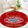 Bayern Munich Fan Gear Custom Name Round Area Rug Carpet Rug For Living Room Bedroom Sofa Playroom Decor Nonslip Floor Mat