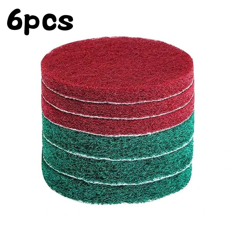 8Pcs 4 Inch Electric Drill Brush Scrub Pads Grout Power Drills Scrubber Cleaning Brush Floor Tub Cleaner Tools Kit Dusty Brush