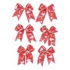 Festive Bows Red Christmas Bows Festive Decorations Easy To Use Generous Size Reusable Bows Indoor Outdoor Decorations