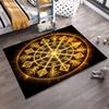 Mystical Symbols Circular Design Non-slip Rug Suitable for Living Room and Bedroom Sofas