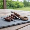 5 Stück Werkzeuge DIY Schälholz schnitzen Für Holzschnitzerei Meißel Holzbearbeitung Fräser Handwerkzeugsatz Holzschnitzmesser