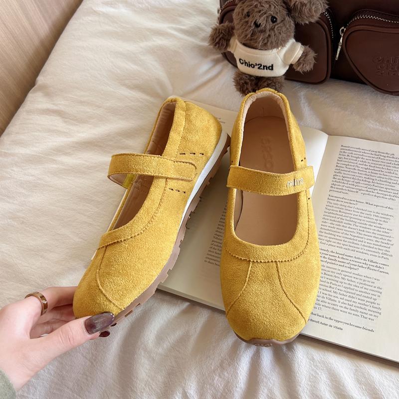 Flats Women Loafers Shoes Suede Ballet Shoes Woman Sneakers 2025 New Trend Sandals Summer Designer Mary Jane Zapatillas De Mujer
