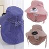Rechargeable Solar Fan Hat With Cooling Fan And Neck Cover Design for Adult Outdoor Activity Camping Hiking Headwear
