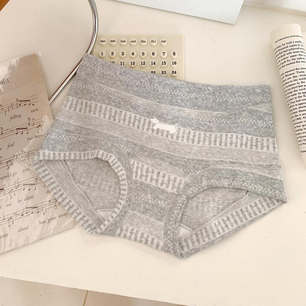 Plus Size Ladies Spring and Autumn Cotton Extended Crotch Triangle Briefs