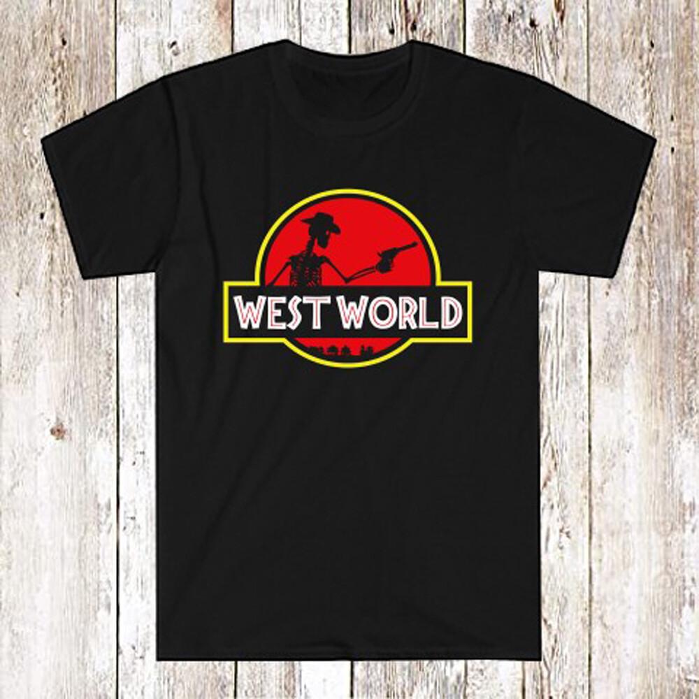 Westworld Retro Movie Symbol Men s Black T-Shirt Size S-5XL Unisex T-Shirt XXL