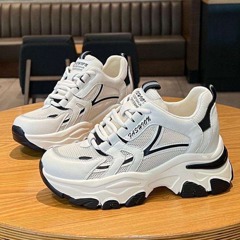 Height Increasing Insole Women's Ins Trendy New Summer Mesh Breathable All-Match Casual Sneaker