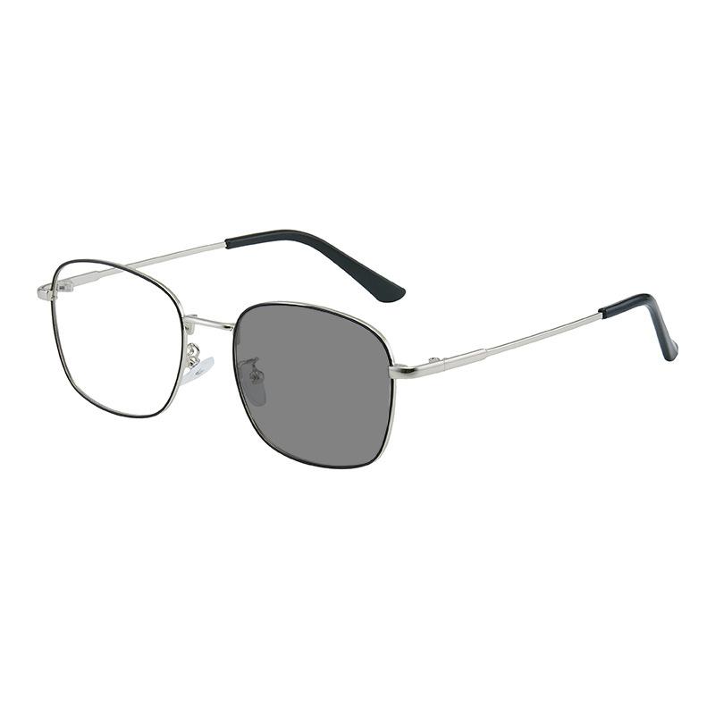 2 Stück Multifunktionale 2-in-1 photochrome Brillen für Damen Anti-Blaulicht Anti-Strahlung PC-Rahmen Brillen Unisex Brillen