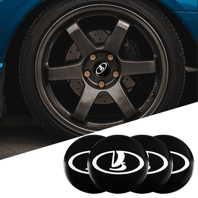 4 Pezzi Coprimozzo Centrale Ruota Auto Coprimozzo Cerchione Adesivi Accessori Per Lada 2107 Samara Largus Vesta Priora Niva Granta Kalina 2106