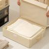 Foldable Bedding Organizers Box Zippered Storage Bin Accessory for Bed Sheets and Blankets in Nonwovens Fabric